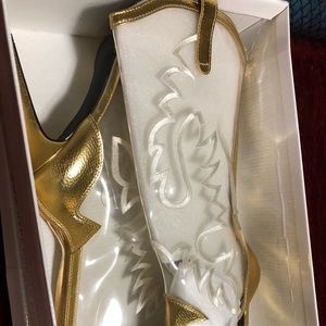 Gold boots